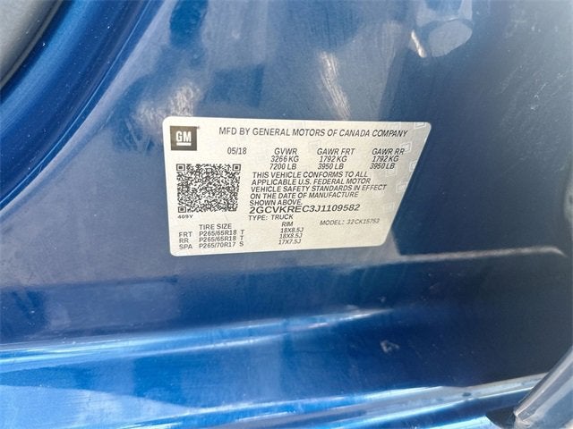 2018 Chevrolet Silverado 1500 LT